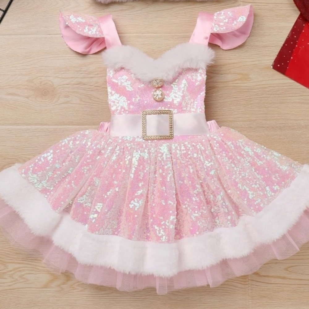 Amazon Kids Pink Sequin Costume Dress